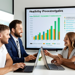 **

A diverse group of people working together in a bright, modern office space. Some are collaborating on laptops, others are discussing ideas near a whiteboard.  In the background, a large screen displays a graph showing upward trending profits with a superimposed image of a healthy, green planet.  The overall tone is optimistic and collaborative, emphasizing the positive impact of CSR on both business success and environmental sustainability.  Focus on conveying a sense of purpose, teamwork, and prosperity.  Style: Modern, clean, corporate photography.

**