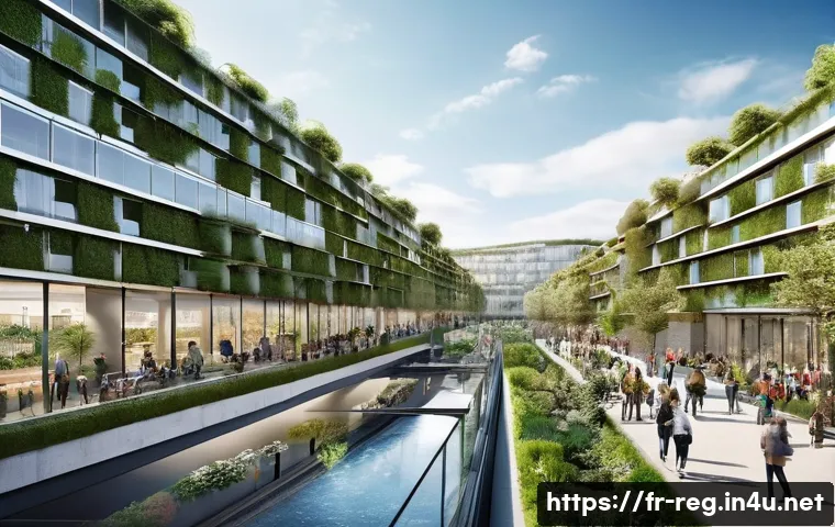 규제 관련 최신 법 개정 동향 - **Prompt for a Sustainable European Future:**
    "A bustling, futuristic European city embracing th...